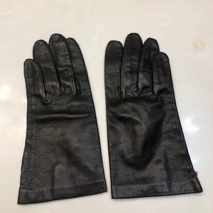 Dark Brown Women’s Leather Gloves Made in Czechoslovakia Size Small